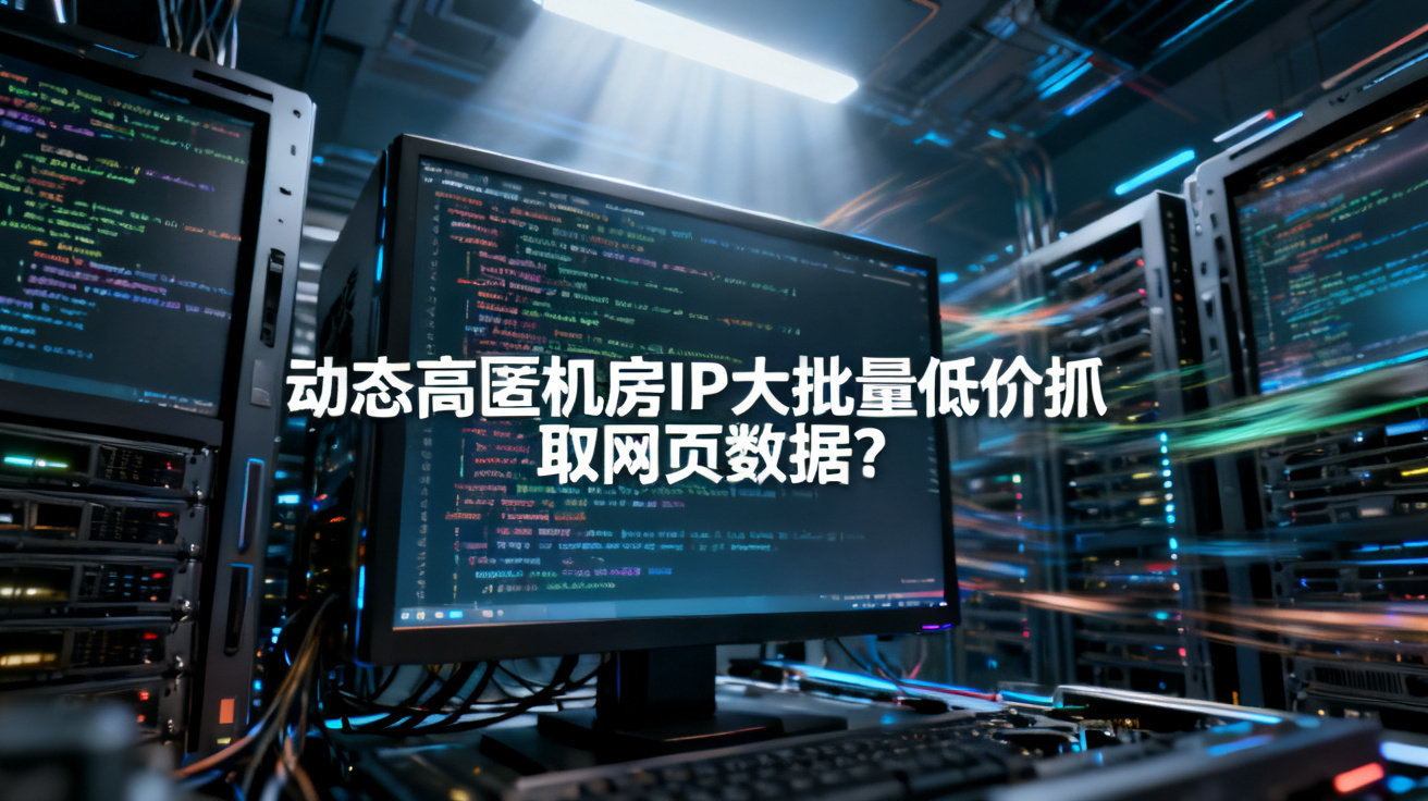动态高匿机房IP大批量低价抓取网页数据?
